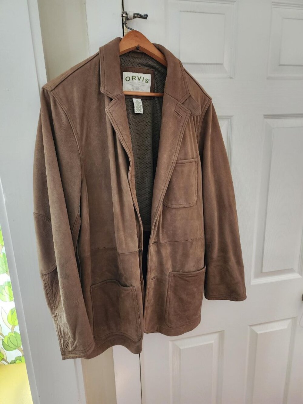 Men's Vintage Orvis Bandera Suede Leather Blazer / Field Jacket
